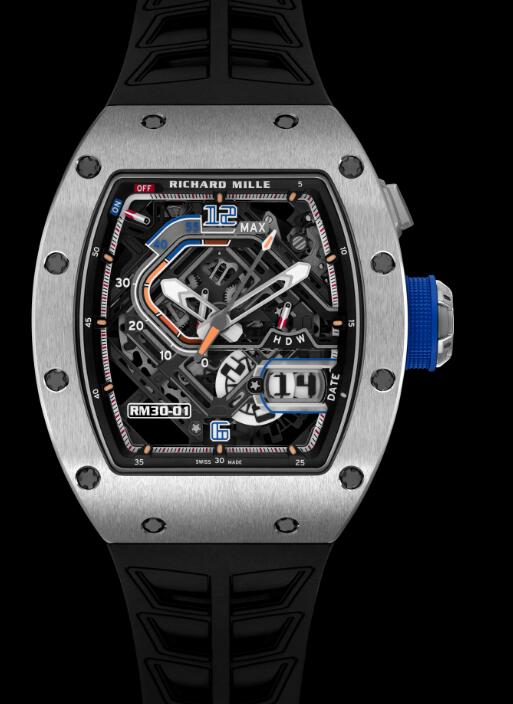 Review Richard Mille RM 30-01 Automatic with Declutchable Rotor Titanium mens watch replica - Click Image to Close